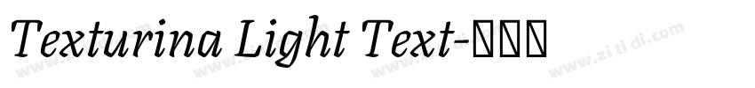 Texturina Light Text字体转换
